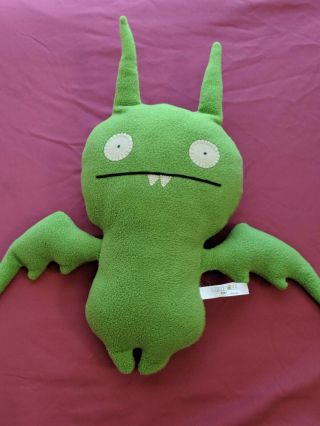 Retired - Poe Ugly Doll 16” Green Plush Toy 2007 - Pretty Ugly Llc Wings Fangs