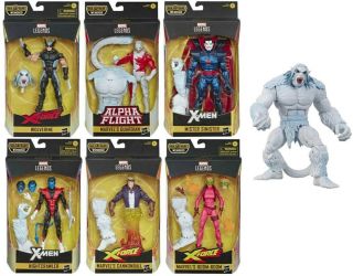 Marvel Legends X - Force Wendigo Series Action Figures 6,  1 Baf Set