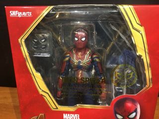 Sh Figuarts Authentic Marvel Infinity War Iron Spider Endgame Spider - Man 1/12