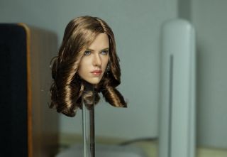 1/6 Black Widow Scarlett Johansson Head Sculpt For Hot Toys Phicen USA 8