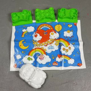 Vintage Play - Doh Care Bears Play Set 1983 Play Doh 80s