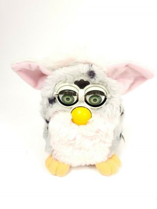 1998 Vintage Tiger Electronics Furby Gray Pink Spotted 70 - 800