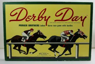 1959 Derby Day Horse Race Board Game Parker Brothers Complete W/ Instructions