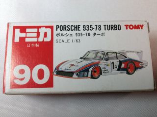 1979 Tomy Tomica No.  80/F10 Kraus Porsche 935 - 78 Turbo (Black) - Collectors 8