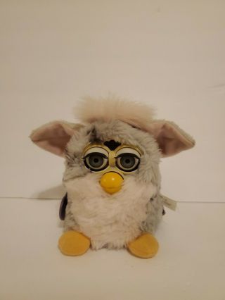 Furby 1998 Interactive Toy Model 70 - 800 Tiger Electronics Gray & Pink