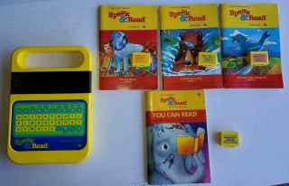 Vintage Texas Instruments Speak And Read With Books And 4 Cartridges