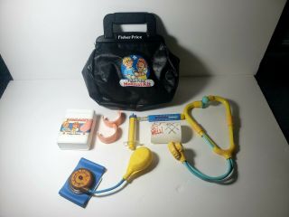 9 Piece Travel Fisher Price Doctor Medical Kit Nurse Bandage Toys