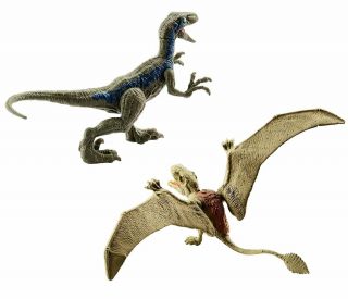 Jurassic World Velociraptor Blue & Dimorphodon Fallen Kingdom Mattel Ftt18