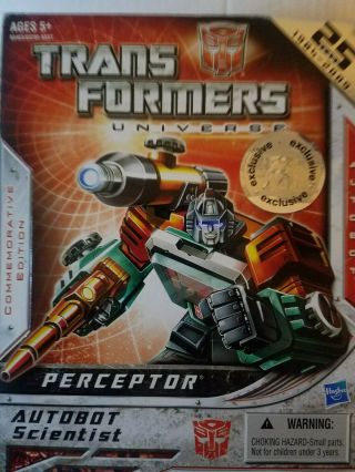 Transformers G1 25th Anniversary Perceptor Robot Scientist &