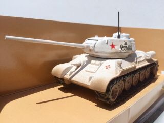 Solido Verem Winter Snow White Russian Soviet T34 T34/85 Tank Panzer Char 1/50 2