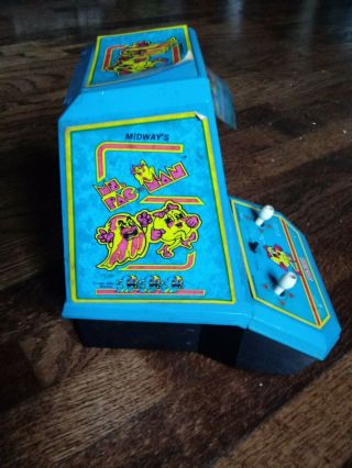 MS.  PACMAN Vintage Tabletop Electronic Game Coleco 1981 Mini Arcade 5