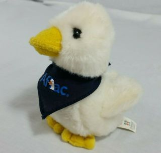 Aflac Duck Plush Mascot Stuffed Animal Soft Toy Talks Small Blue Bandanna