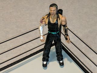 Jeff Hardy Jakks Pacific 2004 Wwe Wrestling Figure Wwf Hardy Boyz Tank Top/bands