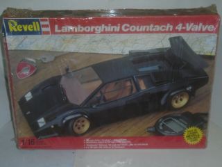 Vintage Lamborghini Countach 4 Valve Revell 1/16 Plastic Sport Car Model