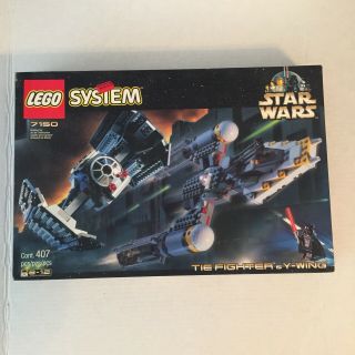 Lego Star Wars Retired Tie Fighter & Y Wing 7150 Factory Rare