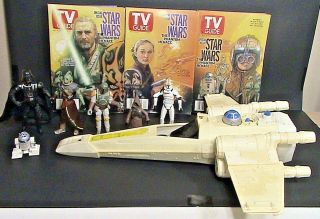 1978 Kenner Star Wars Luke Skywalker’s X - Wing Fighter Darth Vader R2d2 Tv Guides