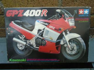 1985 Tamiya Model Kit Kawasaki Gpz 400r Bike Unbuilt,  Instructions
