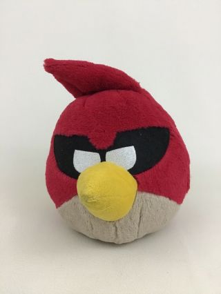 Angry Birds Red Space Bird With Sound 8.  5 " Plush Stuffed Toy Commonwealth Toys
