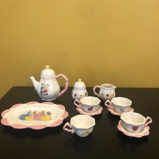 Disney Princesses Tea Set For 4 Ceramic Item 1537 2003 Brass Key