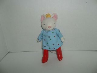 1996 Merry Makers Kevin Henkes Lilly White Mouse Plush 9 " Tall