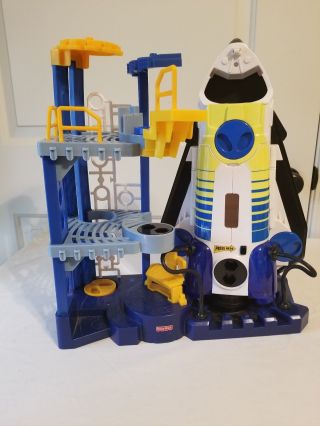 Fisher Price Imaginext 2008 Space Shuttle Launcher And Tower Mattel No Acc.