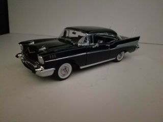 Danbury 1957 Chevy Bel Air Coupe Onyx Black 1:24 Flawless W/title,  Boxes