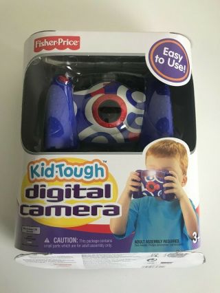 2006 Fisher Price Kid Tough Kids Digital Camera Red White And Blue - Open Box
