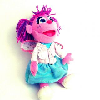 Sesame Street Abby Cadabby " Teach Me " Doll Pink Plush Fairy By Gund 6 Skills 16 "
