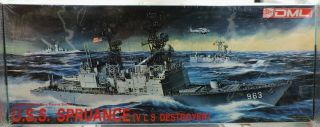 1:350th Scale Dml U.  S.  Navy Destroyer Uss Spruance Dd963 1006 Fw - Gb