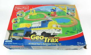 Fisher Price Geotrax All About Trains Motorized Starter Rail & Road System H9448