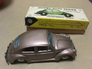 Vintage Hoku Volkswagen Sedan Friction Car W/ Box No.  1018 / 8362