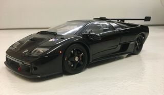 1:18 Autoart Lamborghini Diablo Gtr Black Diecast Car Model