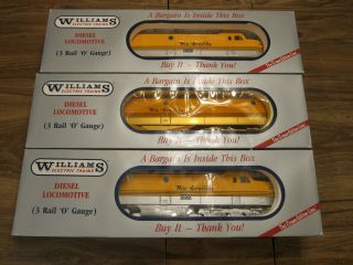 Williams Rio Grande Pa - 1 Diesel Set Powered 6000 & Dummy 6001 & B - Unit With Horn