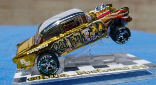 Hot Wheels 55 Chevy Bel Air Gasser Custom Treasure Hunt Candy Gold Rf