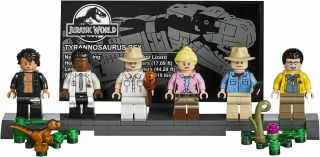 Lego All 6 Jurassic Park Minifigures 75936 W/ Stand | No Box,  Gate Or T Rex