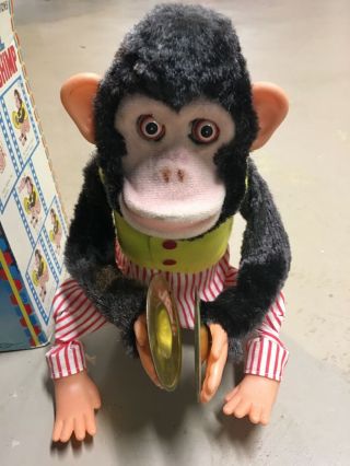 Vintage MUSICAL JOLLY CHIMP Toy Cymbal Monkey 1960’s 2