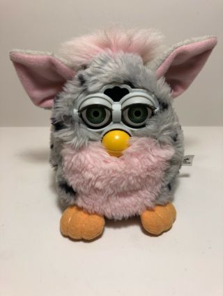 Vintage 1998 Tiger electronics pink and gray Furby 7