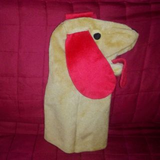 Baby Einstein DOG Hand Puppet Tan Brown Red 11in Soft Material Double Layers 3