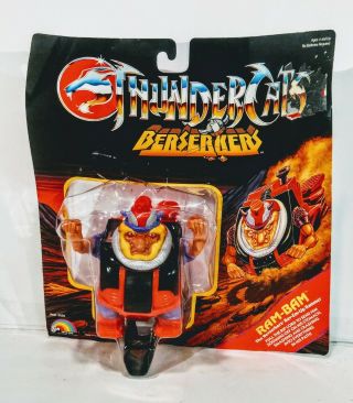 1986 Vintage Ljn Thundercats Berserkers Ram - Bam Action Figure Moc