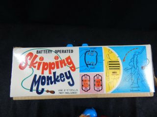 Skipping Monkey Jump Rope C Battery Operated Toy Nomura Japan - Vintage 7
