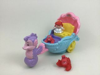 Ariel Singing Carriage Toy Disney Fisher Price Little People With Figures 2012