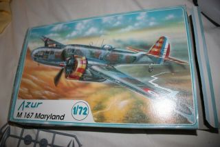 Azur 1/72 Martin M 167 Maryland No Decals Or Instructions