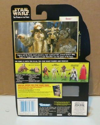 EWOKS,  WICKET AND LOGRAY STAR WARS POWER OF THE FORCE 2