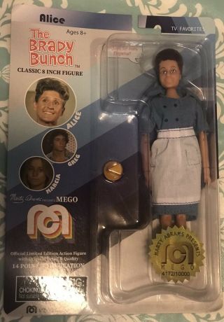 2018 Mego Classic Old Tv Brady Bunch Alice Toy Figure Limited Edition