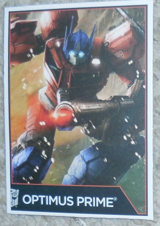 Transformers Combiner Wars Optimus Prime Bio Card