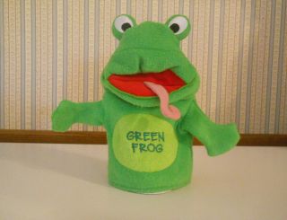 Baby Einstein Hand Puppet Bath Puppet Green Frog 2003 Not Htf F