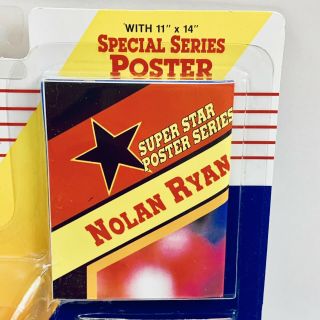 Nolan Ryan Starting Line Collectible Figurine 1992 Edition With Card Poster 6