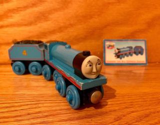 Thomas & Friends Wooden Train - Gordon W/ Tender & Character Card