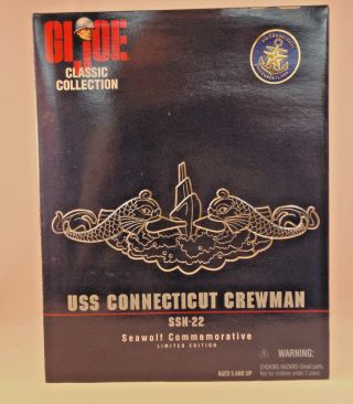 G.  I.  Joe Uss Connecticut Crewman Ssn - 22 Seawolf Commemorative 81483 - 1998 -