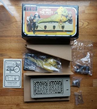 Vintage Star Wars Jabba The Hutt Playset 1983 Return Of The Jedi Content